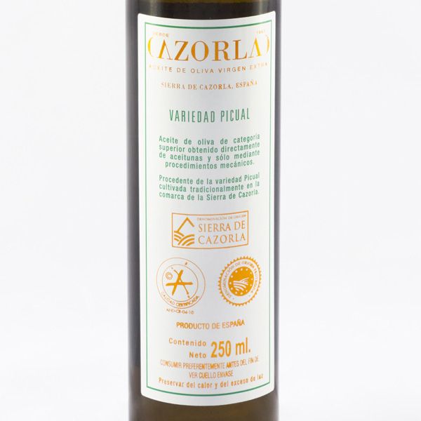 Picual alyvuogiu aliejus – pakuote su 12 buteliu po 250 ml.4