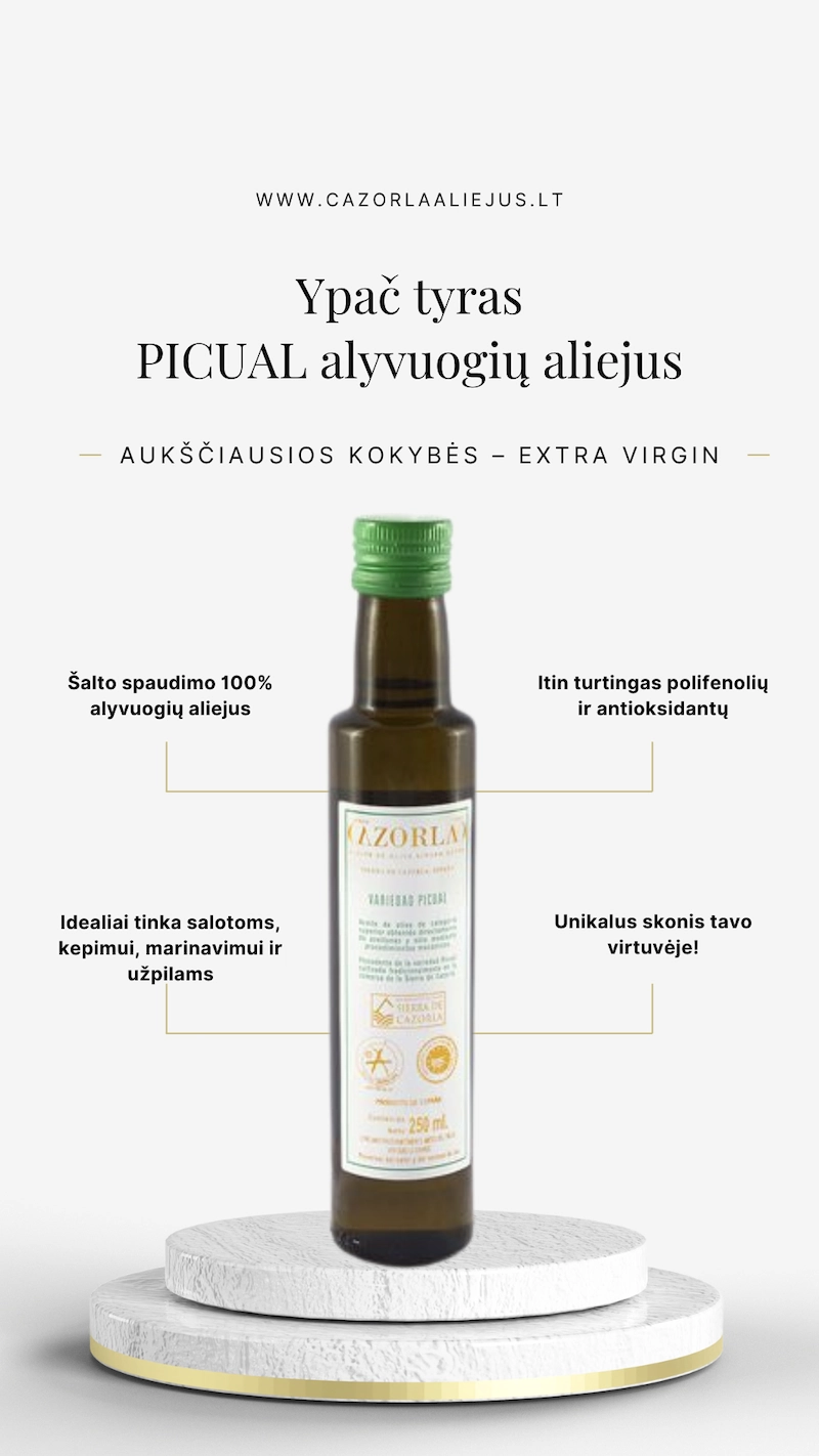 Picual alyvuogių aliejus – Išskirtinė kokybė tiesiai iš Ispanijos